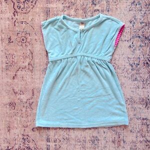 OshKosh B'gosh Blue and Pink swim cover up with V-Neck